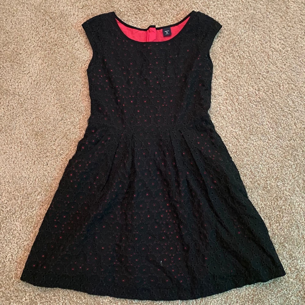 Black and pink dress